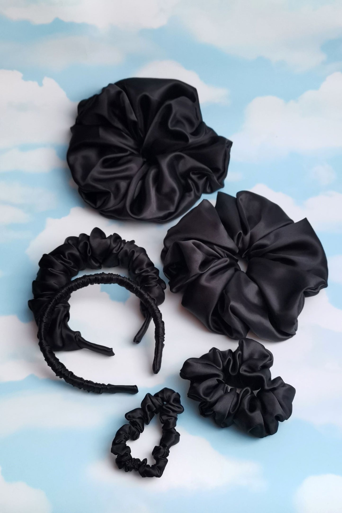 Dakota Black Scrunchie - Various Sizes