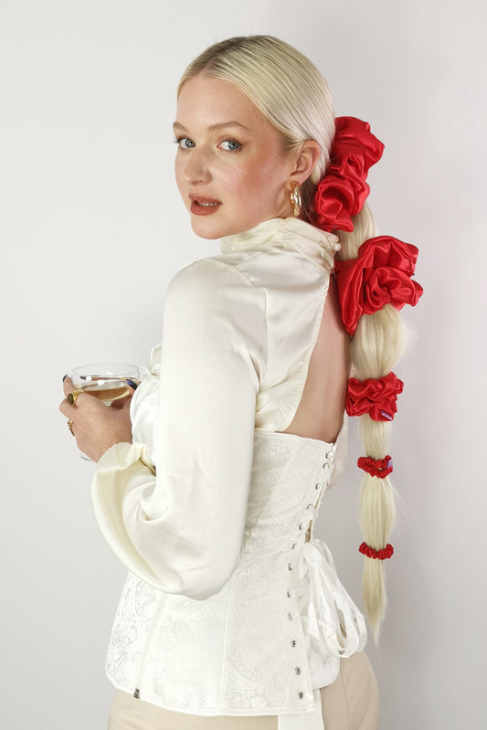 Cherry Red Scrunchie - Various Sizes