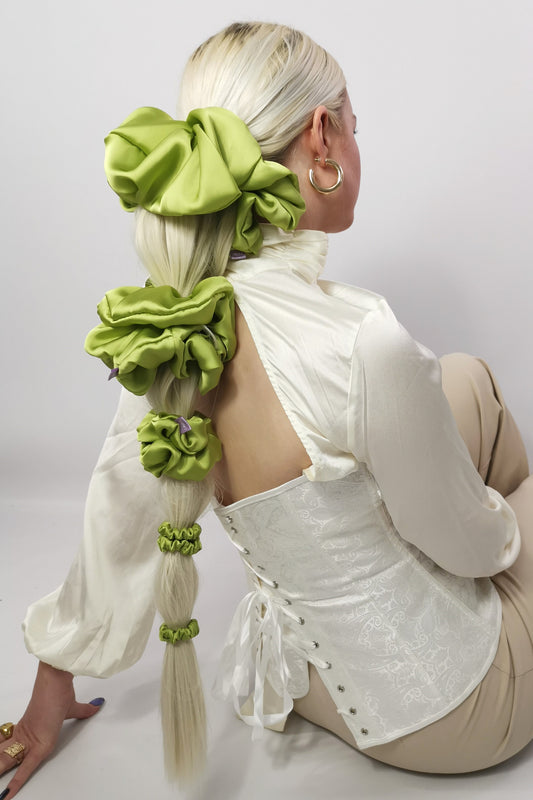 Peridot Green Scrunchie - Various Sizes