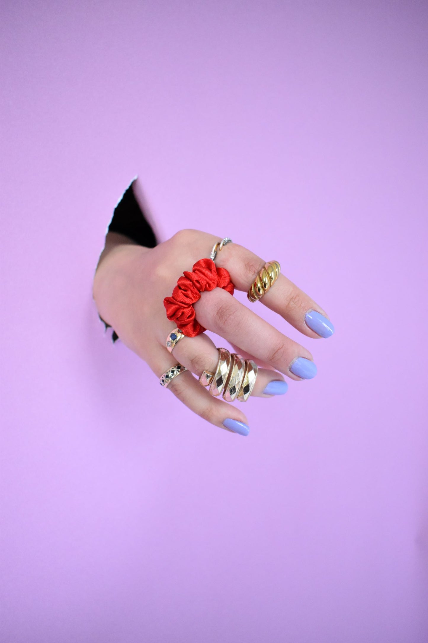 Scrunchie Ring - Various Colours