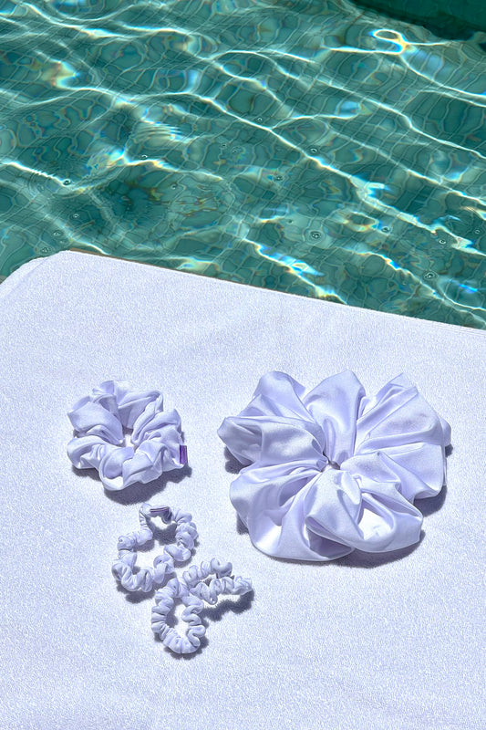 Swim Scrunchie White Heat - Various Sizes